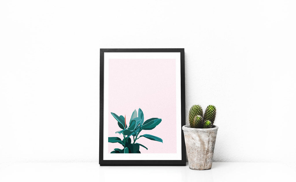 Plants on Pink - DG Designs